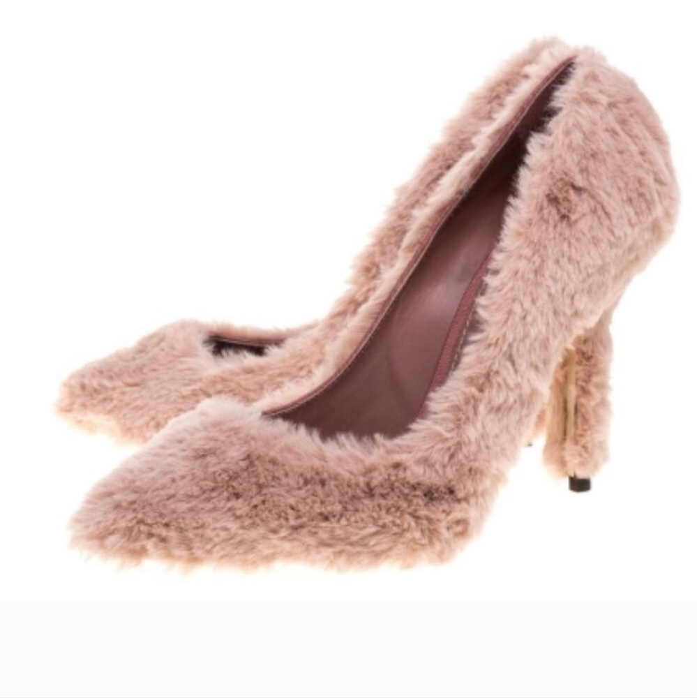 Dolche Gabbana faux fur heels